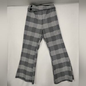 SHEIN Womens Checkered Trousers - Black and White